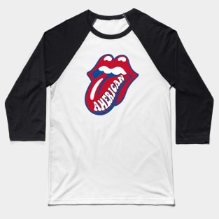 American U lips Baseball T-Shirt